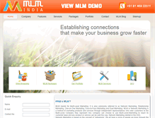 Tablet Screenshot of mlm-india.co.in